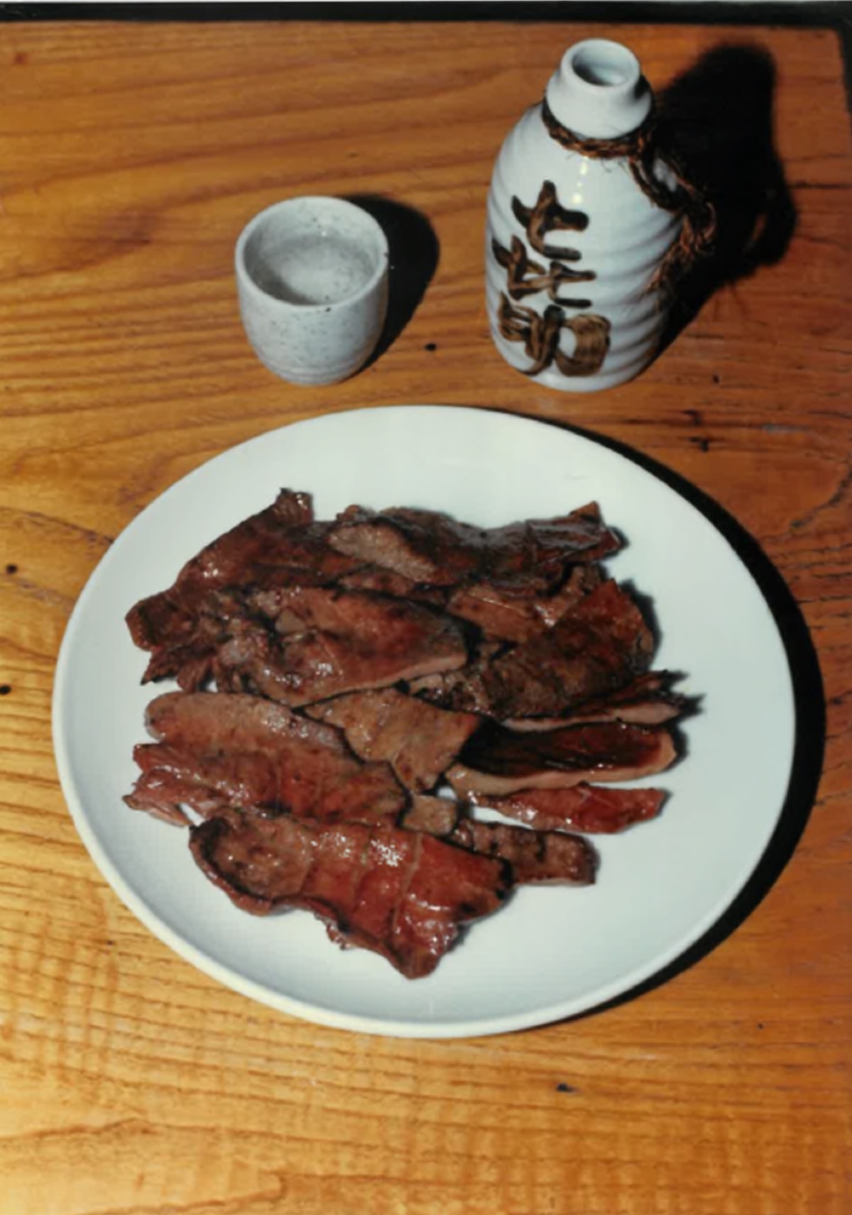 創業当時の牛たん焼き
